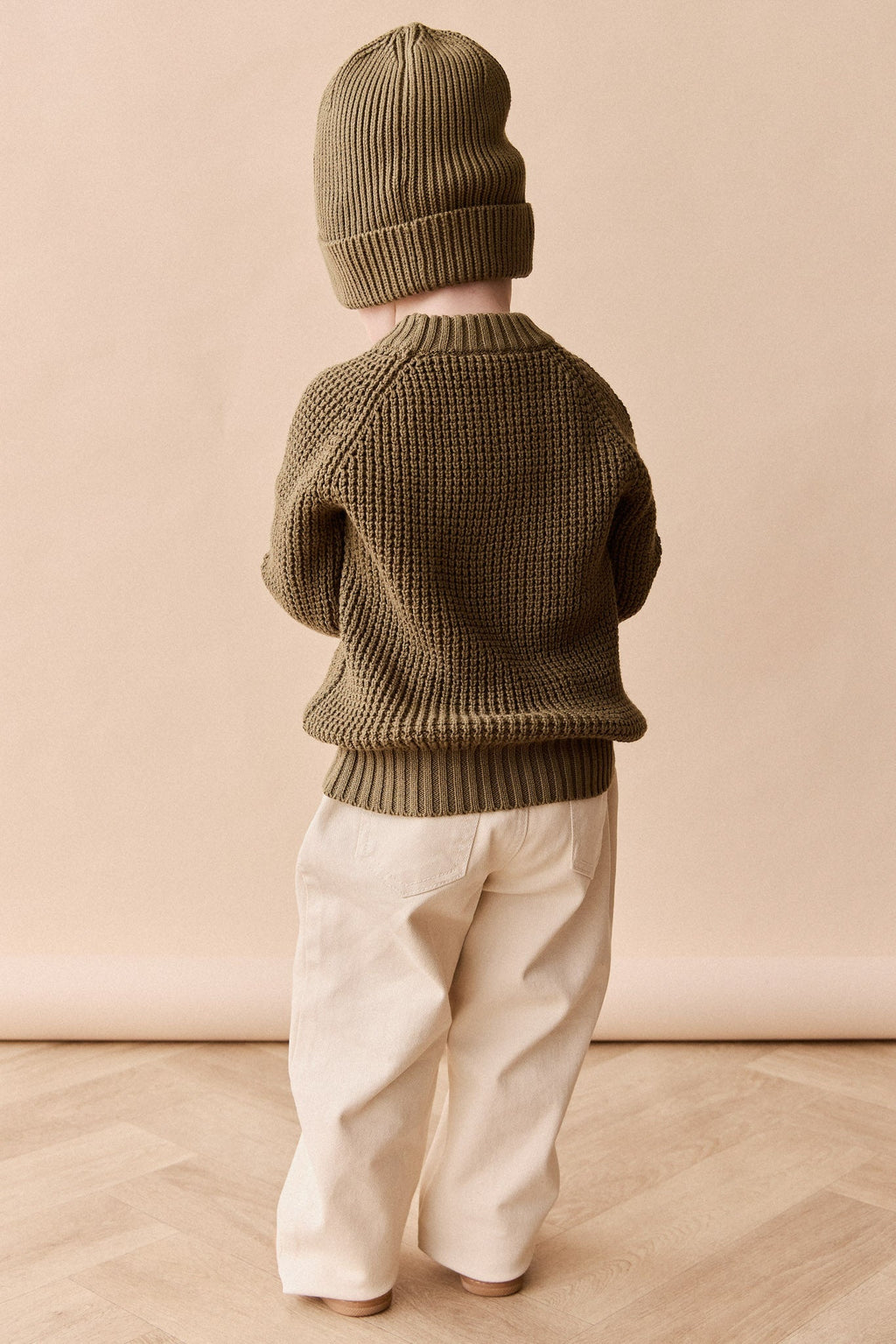 Pantalon Romeo en coton-élasthanne uni décontracté, coupe confortable et respirante pour bébés et petites filles (6 mois-8 ans)