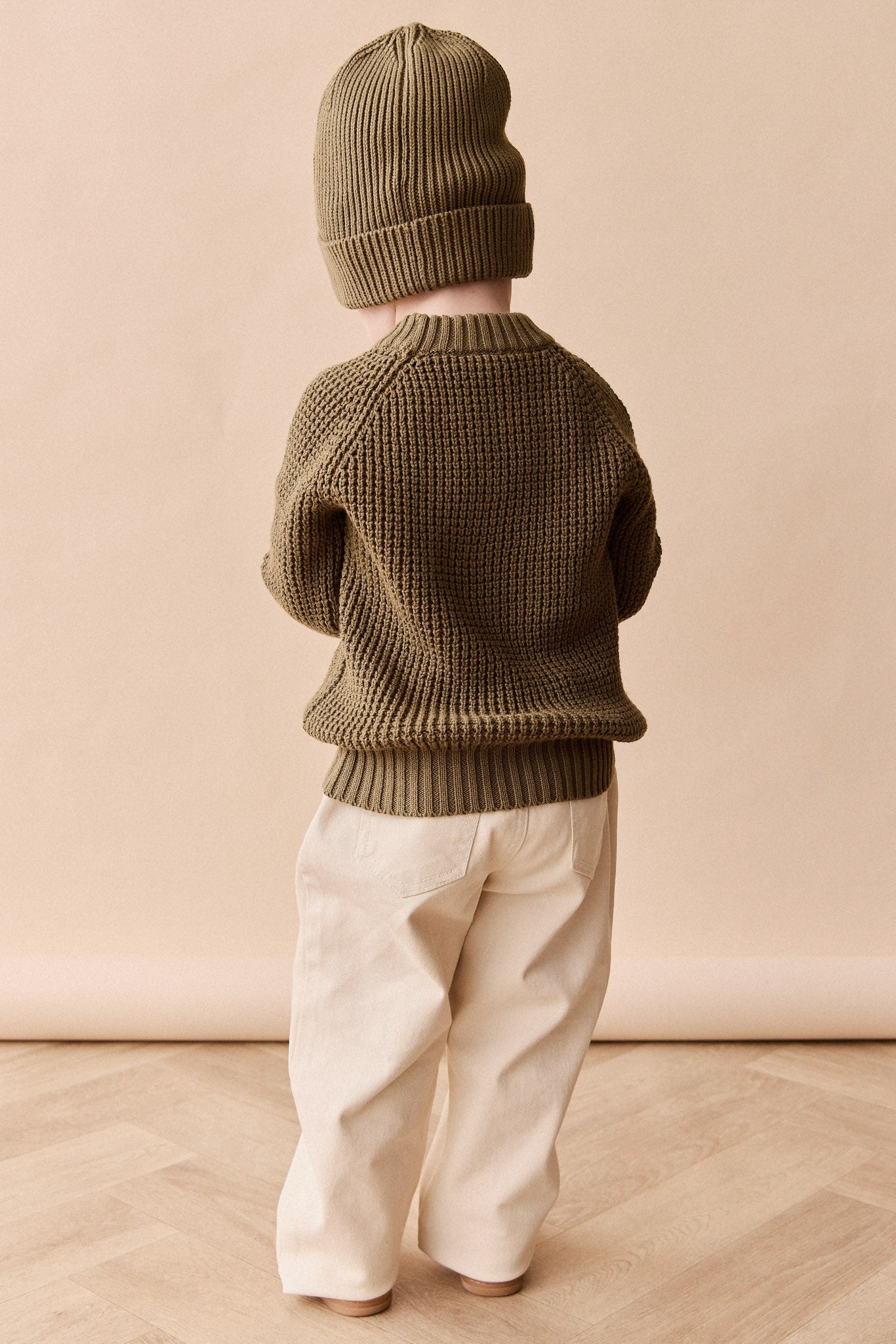 Pantalon Romeo en coton-élasthanne uni décontracté, coupe confortable et respirante pour bébés et petites filles (6 mois-8 ans)