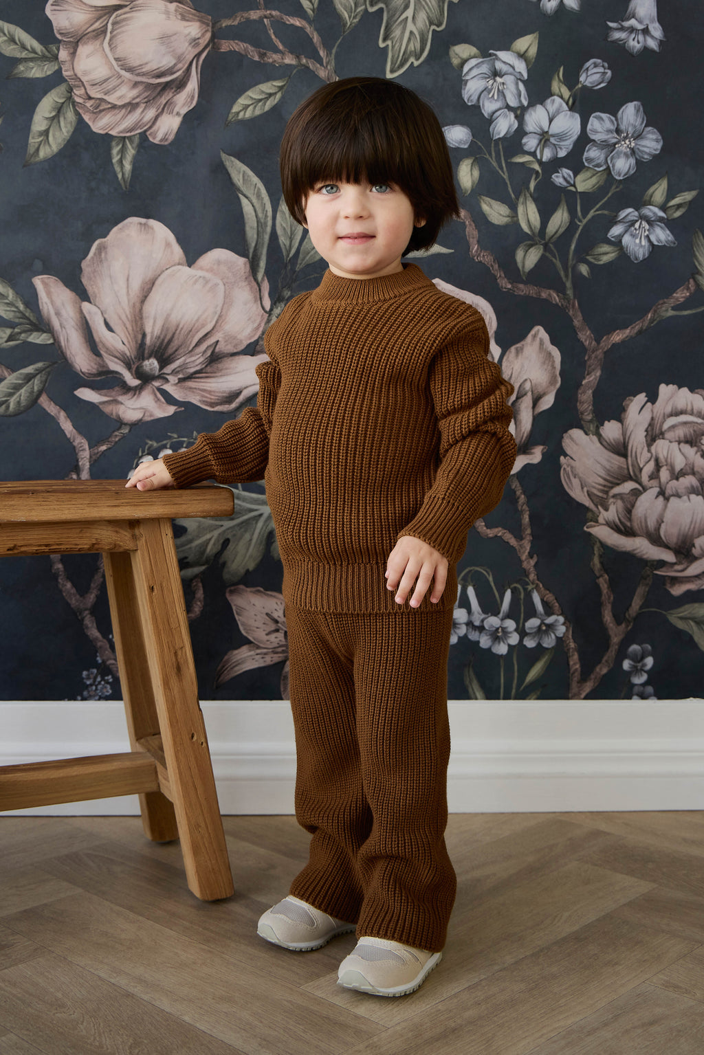 Pantalon en maille de coton uni avec taille élastiquée à nouer pour bébé et enfant (0-6 ans) – Confortable au quotidien