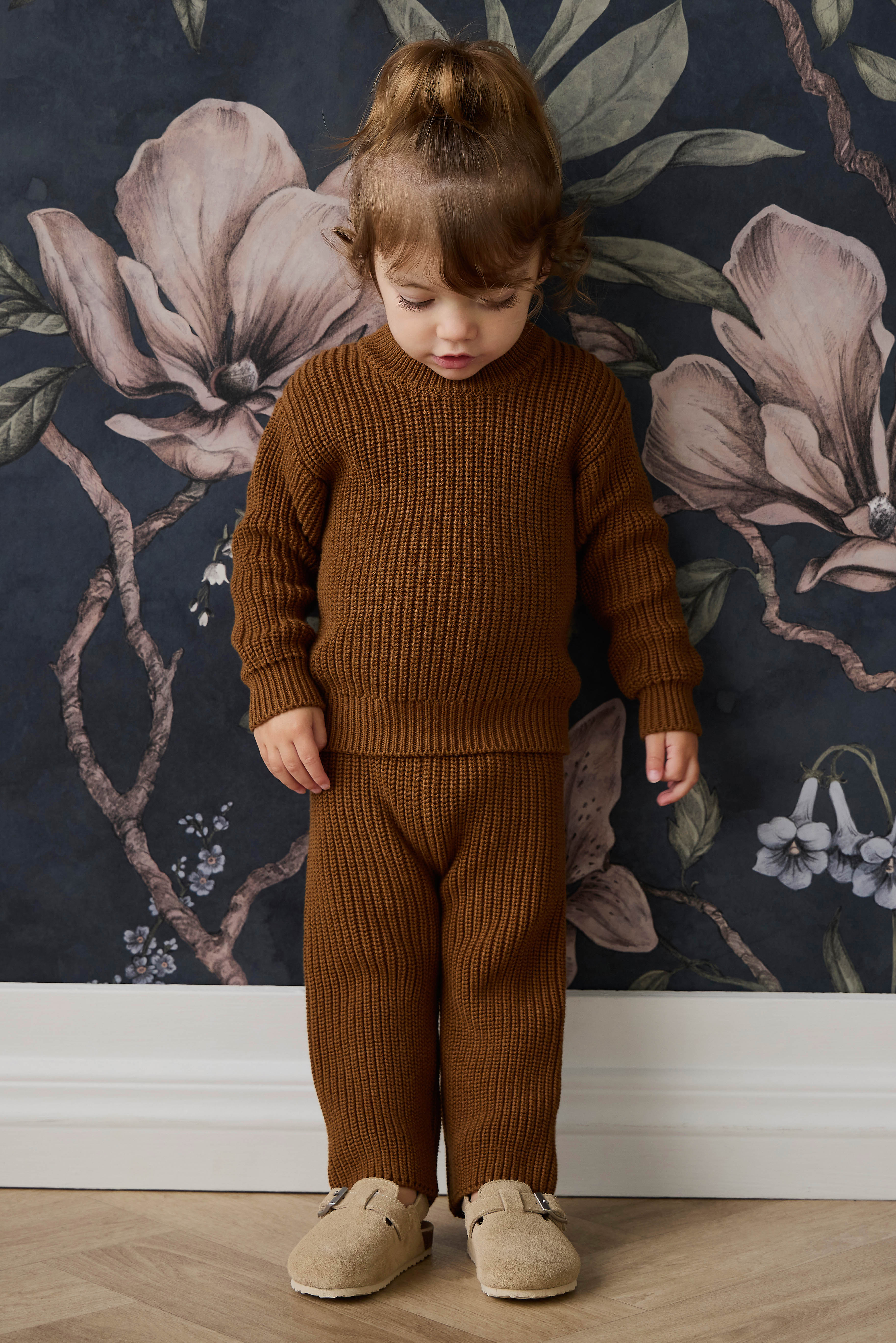 Pantalon en maille de coton uni avec taille élastiquée à nouer pour bébé et enfant (0-6 ans) – Confortable au quotidien