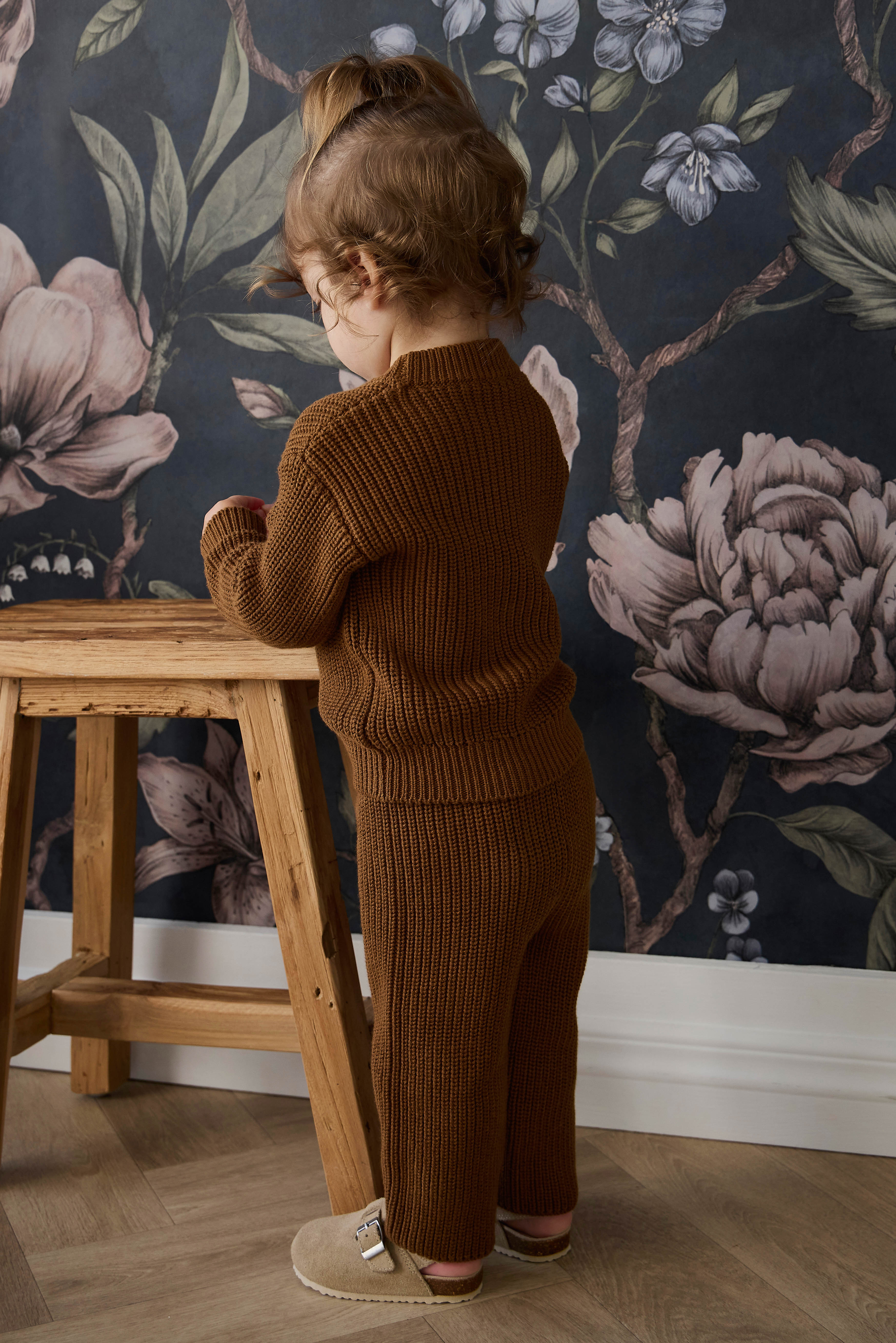 Pantalon en maille de coton uni avec taille élastiquée à nouer pour bébé et enfant (0-6 ans) – Confortable au quotidien