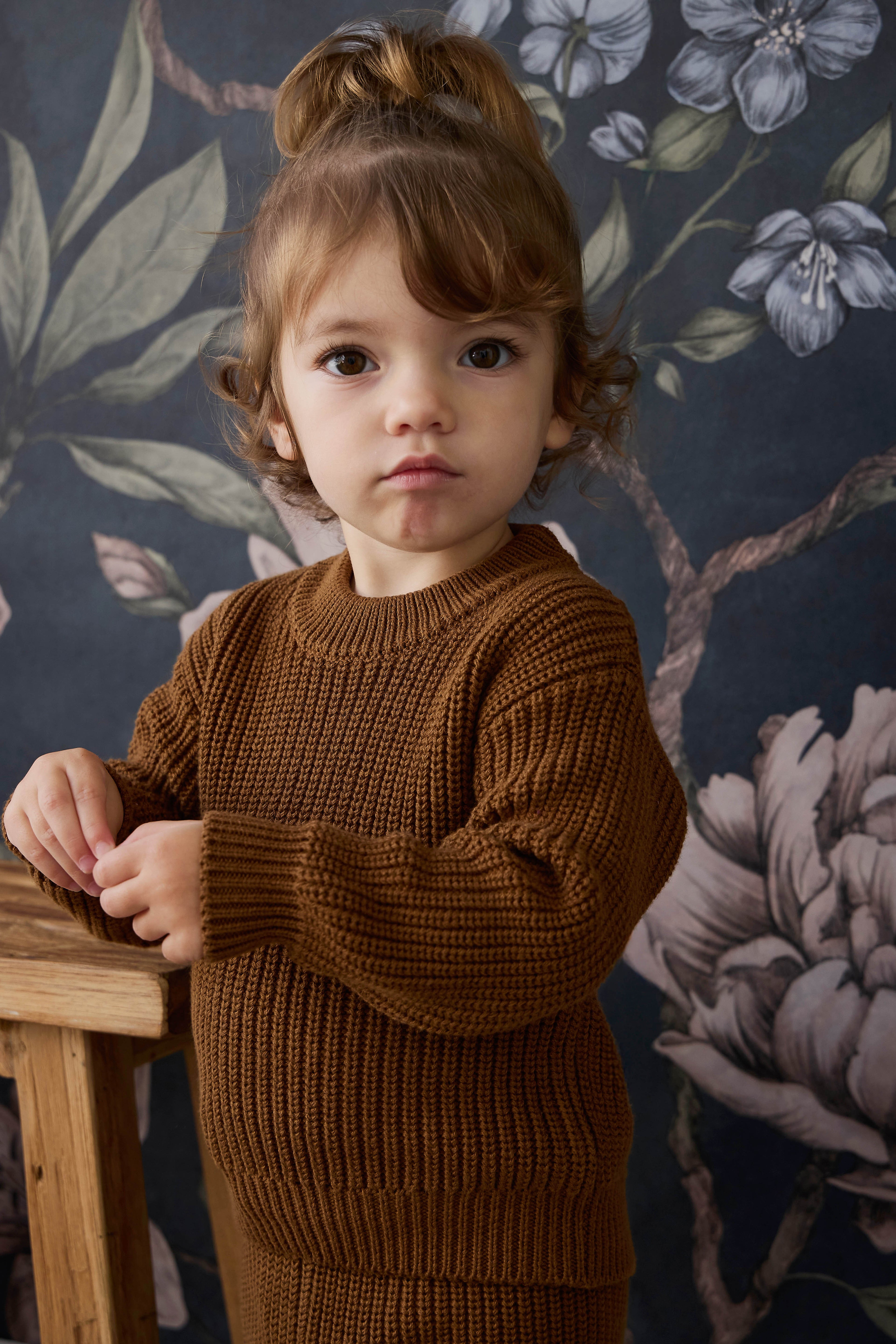 Pull Ras-du-Cou en Coton Uni, Poignets et Ourlet Côtes pour Bébé et Enfant Confort Quotidien (0–6A)