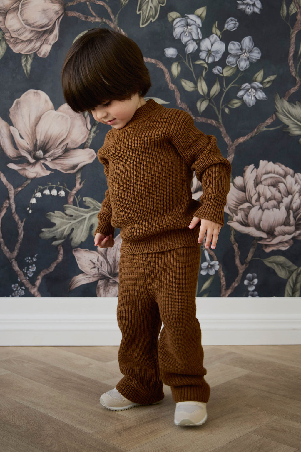 Pantalon en maille de coton uni avec taille élastiquée à nouer pour bébé et enfant (0-6 ans) – Confortable au quotidien