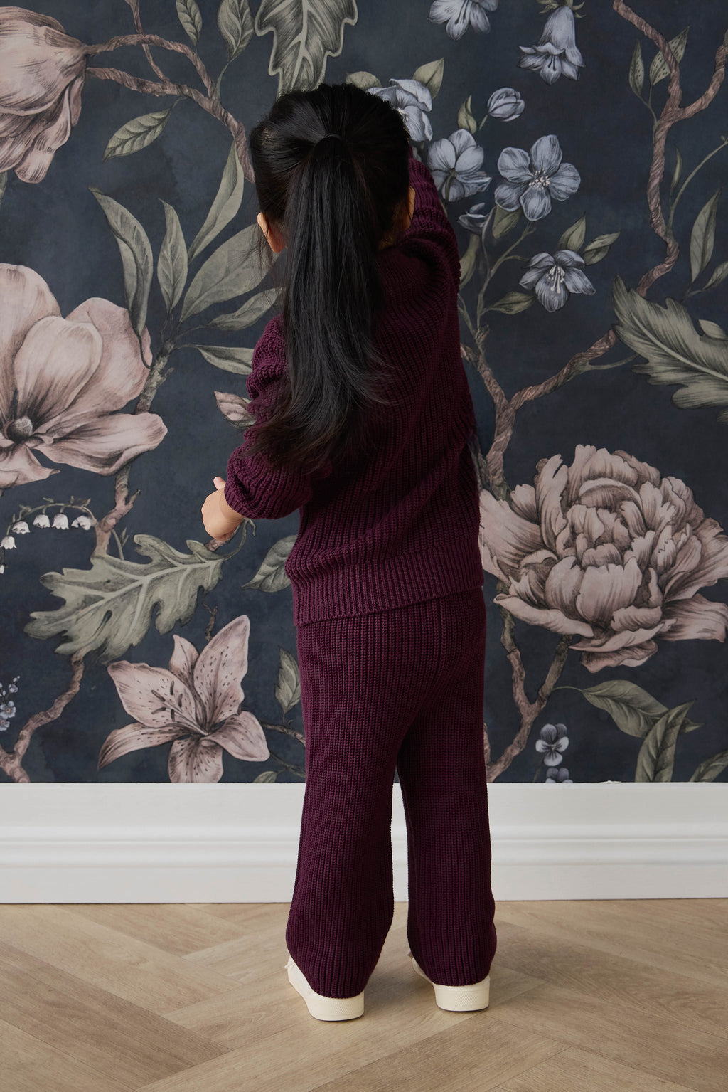 Pantalon en tricot de coton uni avec taille élastiquée à nouer pour bébé et tout-petit Confort Quotidien (0-8 ans)