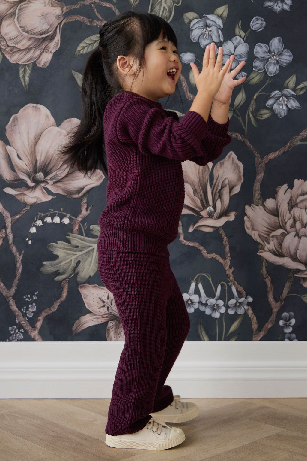 Pantalon en tricot de coton uni avec taille élastiquée à nouer pour bébé et tout-petit Confort Quotidien (0-8 ans)