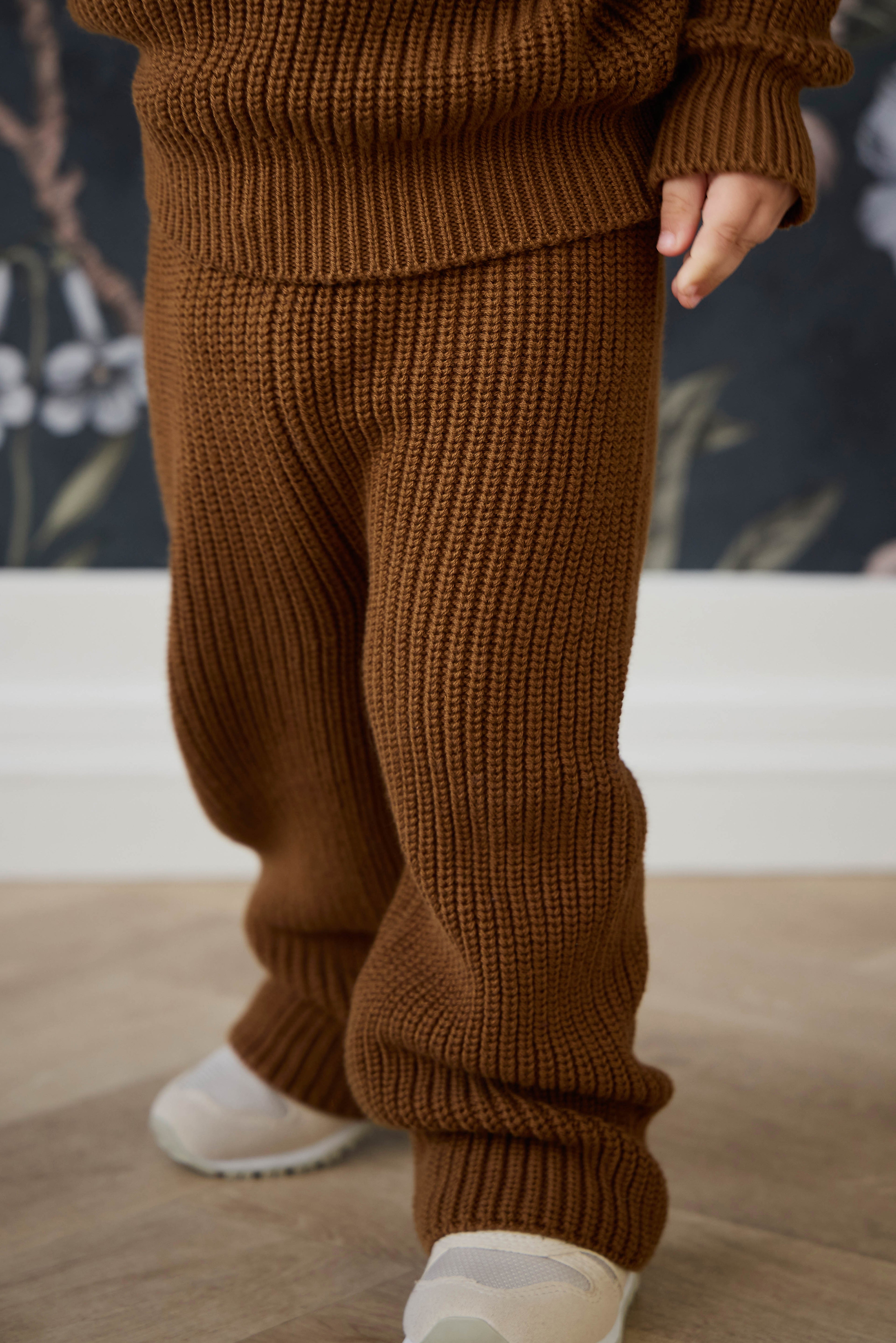 Pantalon en maille de coton uni avec taille élastiquée à nouer pour bébé et enfant (0-6 ans) – Confortable au quotidien