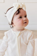 Bandeau en coton-modal biologique uni, doux, extensible, résistant aux taches et confortable pour le quotidien des bébés et des filles