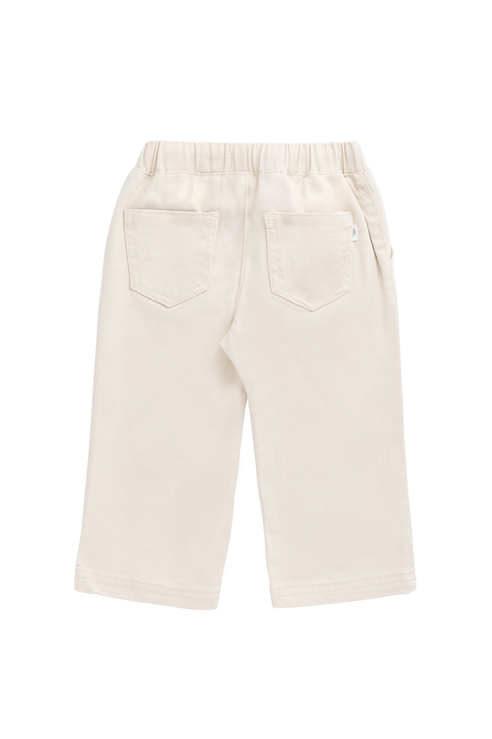 Pantalon Romeo en coton-élasthanne uni décontracté, coupe confortable et respirante pour bébés et petites filles (6 mois-8 ans)