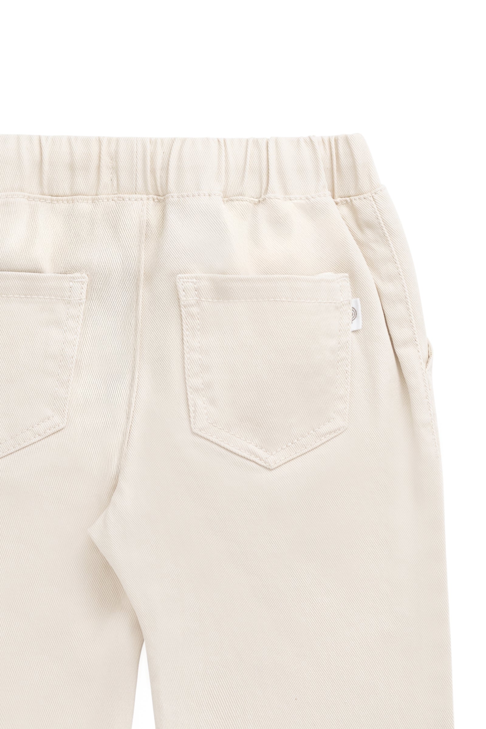 Pantalon Romeo en coton-élasthanne uni décontracté, coupe confortable et respirante pour bébés et petites filles (6 mois-8 ans)