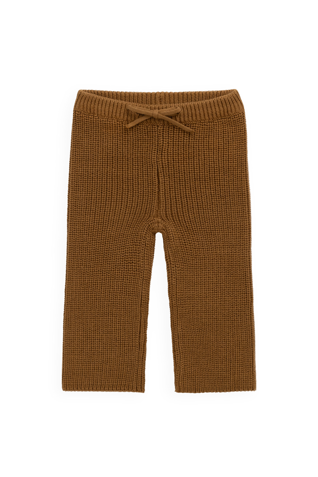 Pantalon en maille de coton uni avec taille élastiquée à nouer pour bébé et enfant (0-6 ans) – Confortable au quotidien