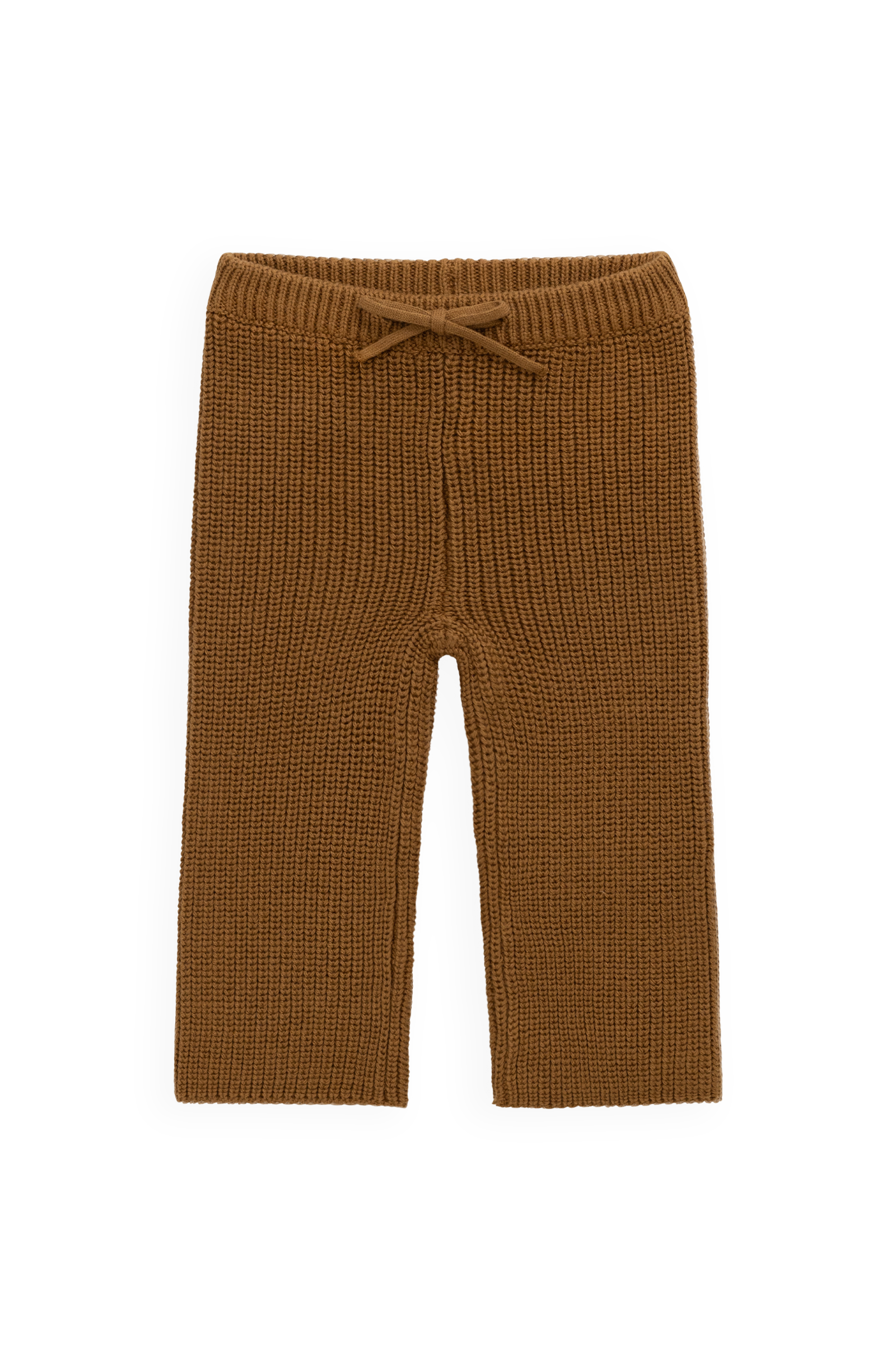 Pantalon en maille de coton uni avec taille élastiquée à nouer pour bébé et enfant (0-6 ans) – Confortable au quotidien