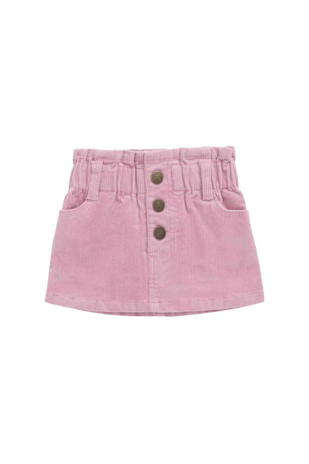 Jupe en coton et élasthanne imprimé Dahlia floral multicolore avec taille élastiquée pour filles, usage quotidien printemps-été (1 an – 10 ans)