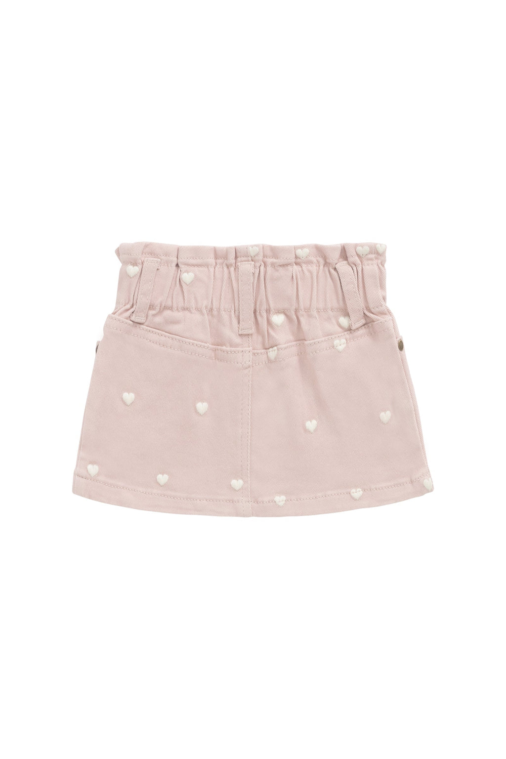 Jupe étagée classique unie en coton-élasthanne avec taille élastiquée pour filles au quotidien printemps-été (1 an – 10 ans)