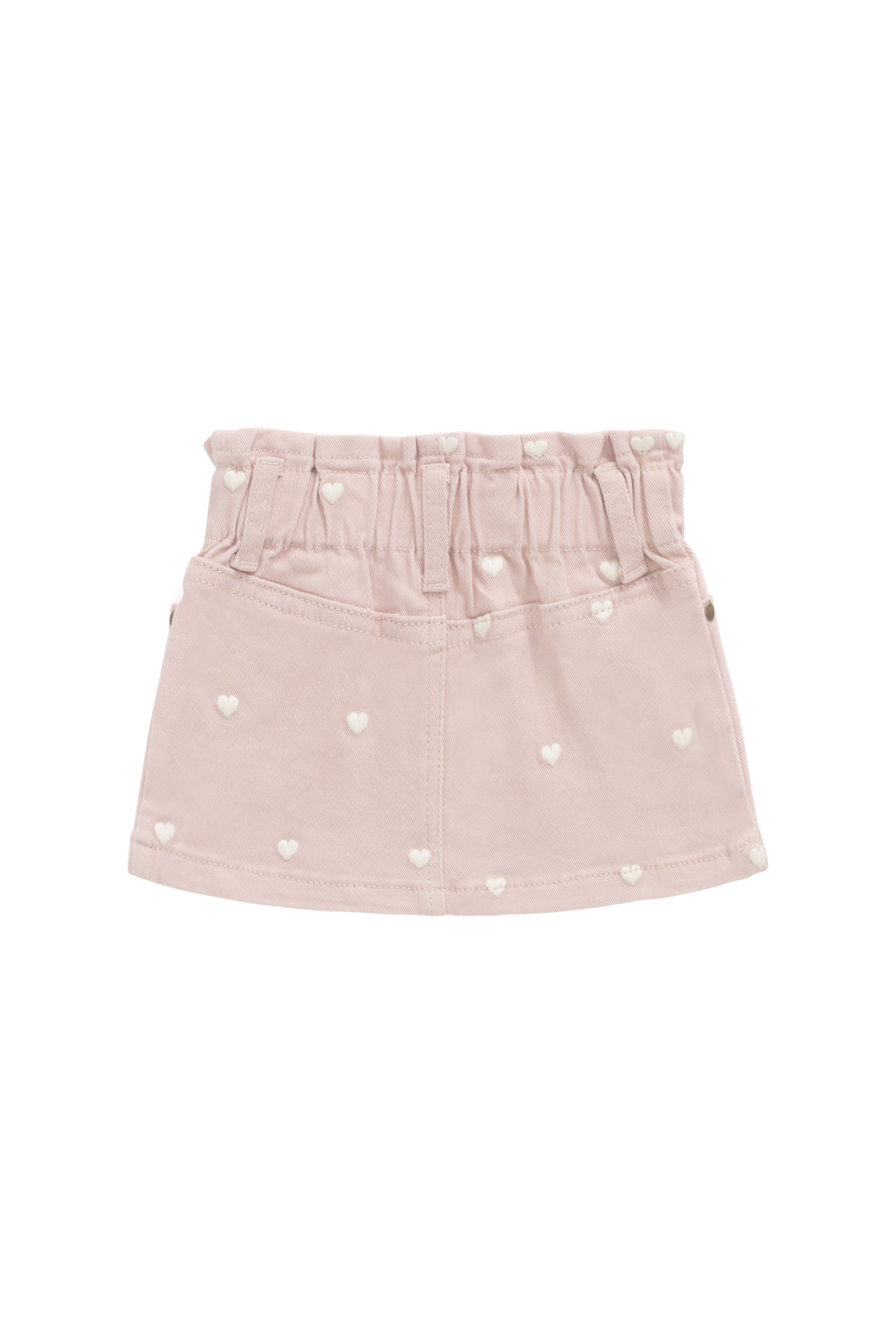 Jupe étagée classique unie en coton-élasthanne avec taille élastiquée pour filles au quotidien printemps-été (1 an – 10 ans)