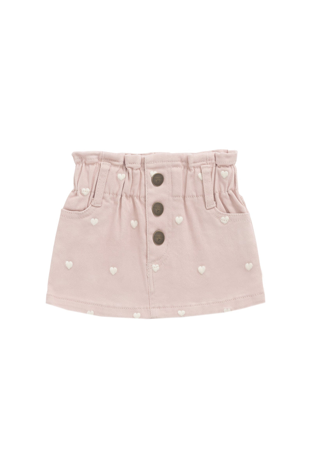 Jupe étagée classique unie en coton-élasthanne avec taille élastiquée pour filles au quotidien printemps-été (1 an – 10 ans)