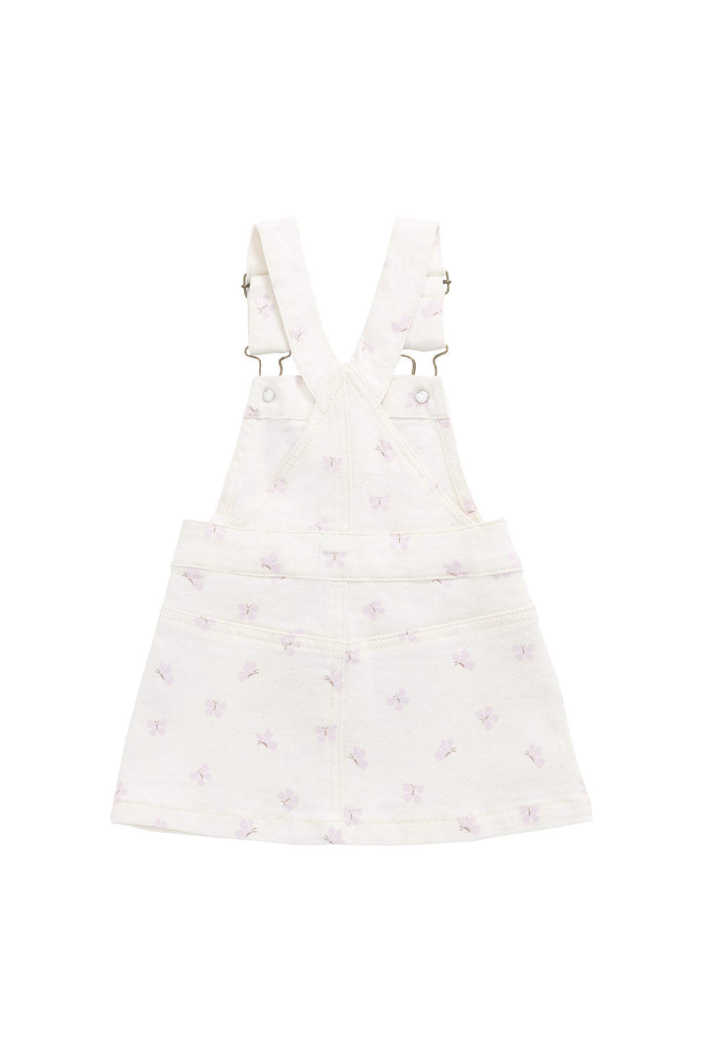 Robe salopette en coton et élasthanne couleur parchemin vintage, avec bretelles réglables et silhouette décontractée pour filles (6 mois-8 ans)