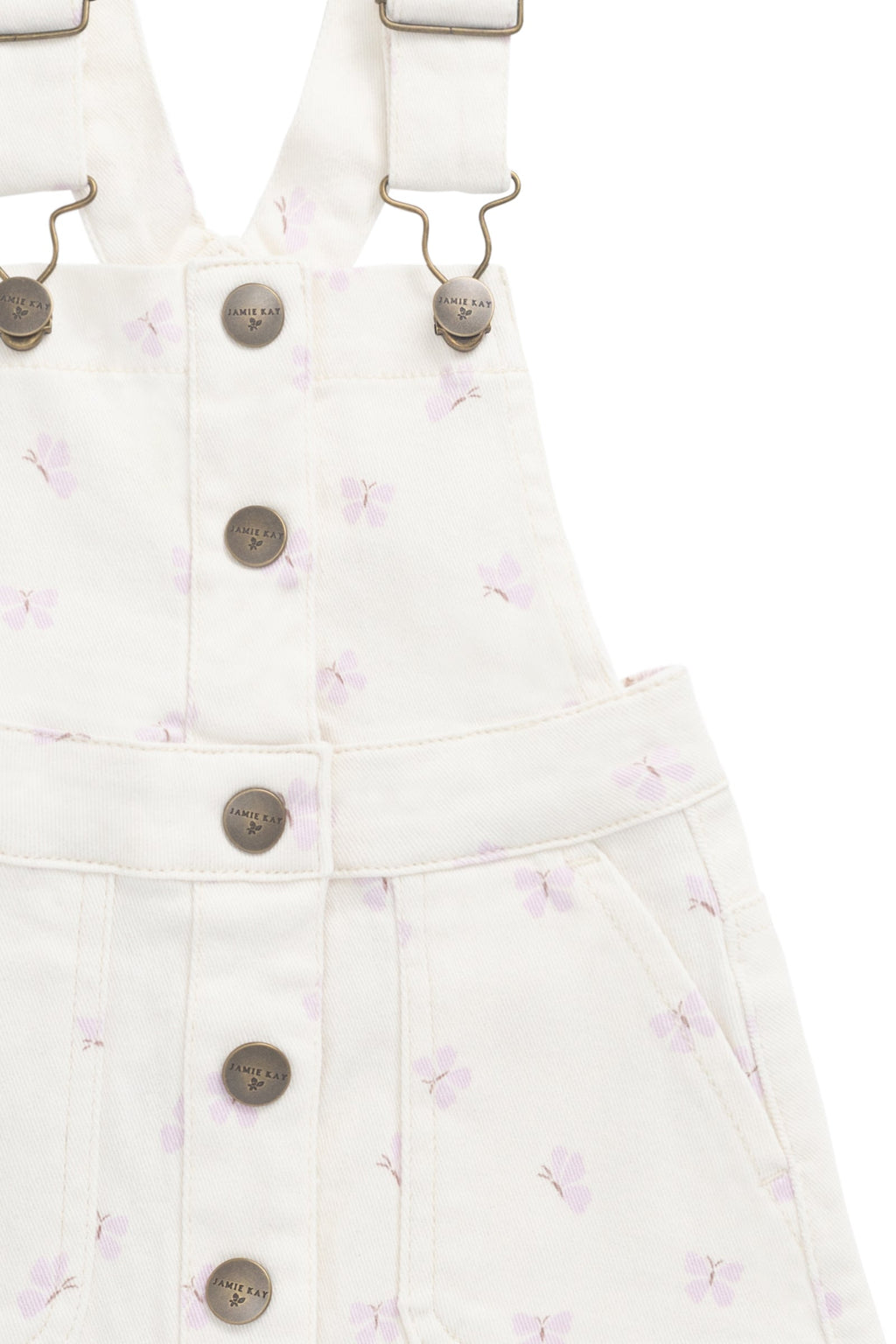 Robe salopette en coton et élasthanne couleur parchemin vintage, avec bretelles réglables et silhouette décontractée pour filles (6 mois-8 ans)