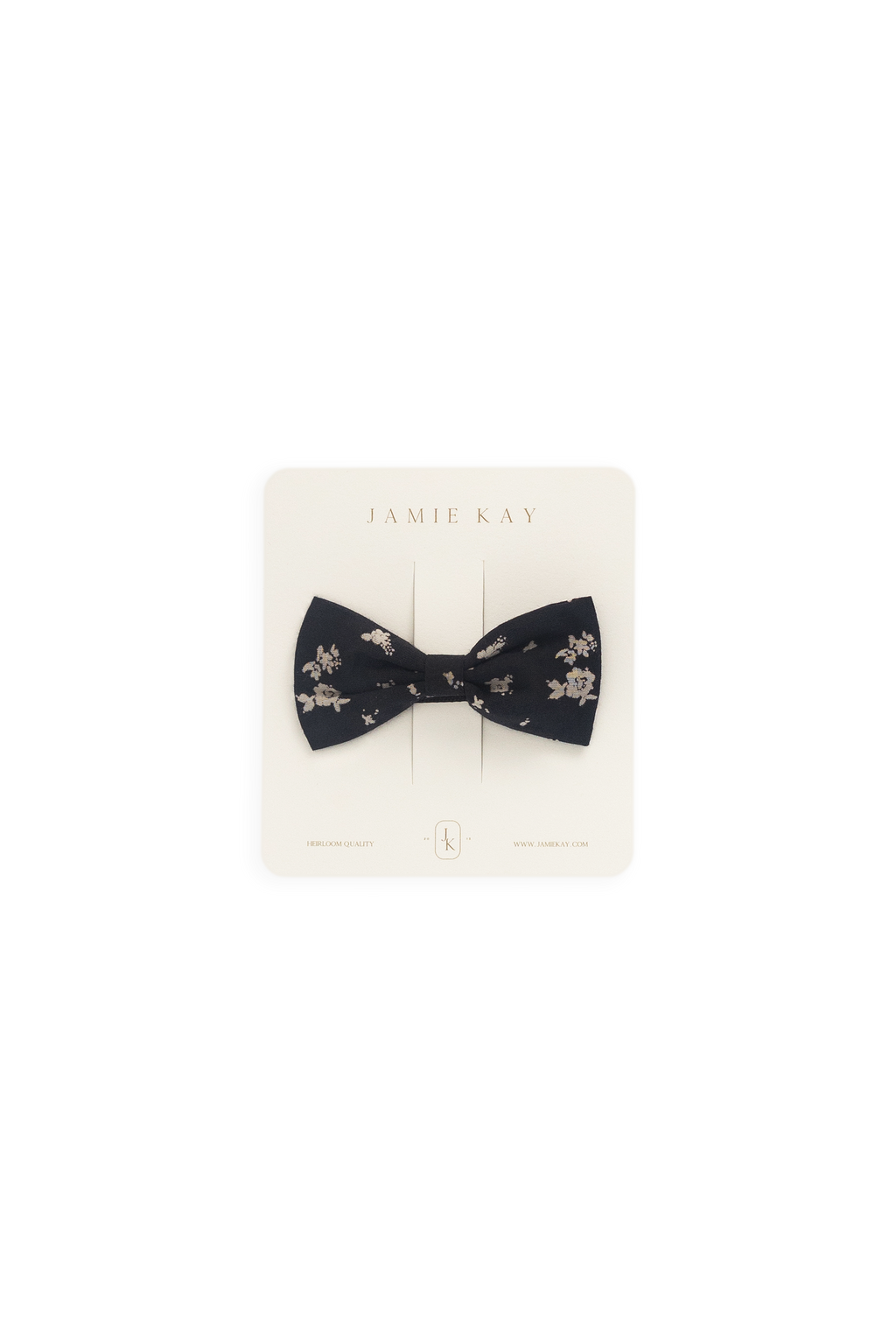 Chouchou en coton biologique à imprimé floral graphique minimaliste avec une coupe raffinée d'environ 8 cm de large pour les coiffures quotidiennes des filles