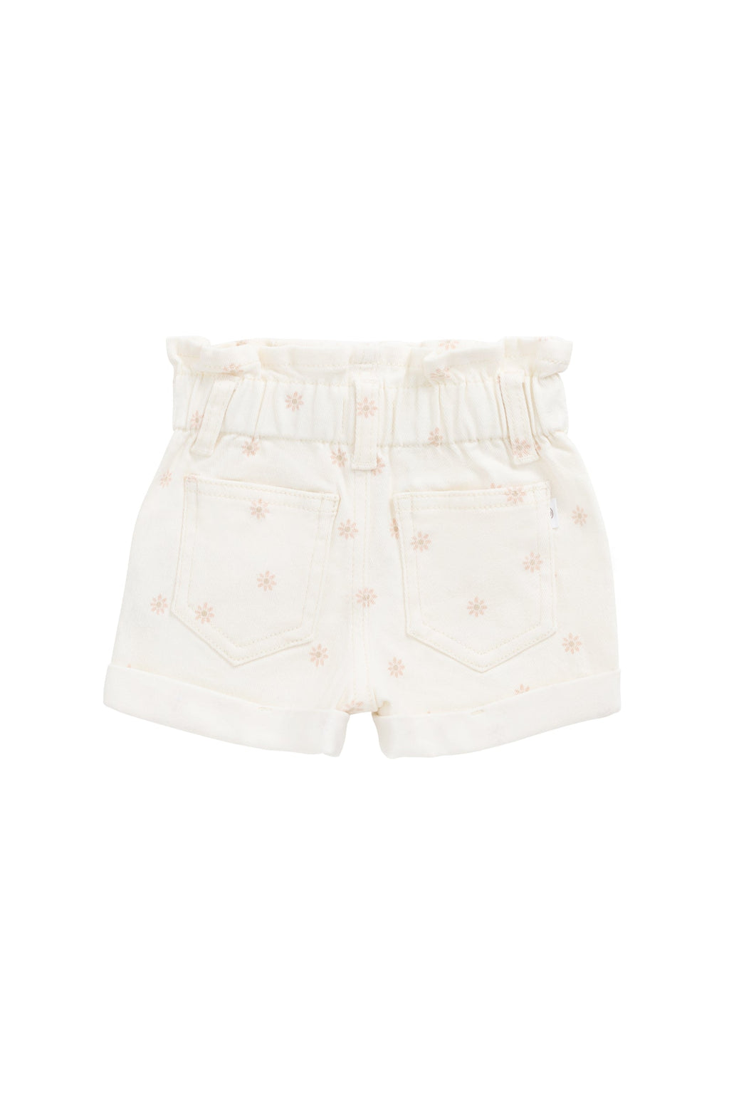 Short en coton et élasthanne avec accessoires sans nickel pour filles, idéal pour les tenues décontractées de tous les jours (6 mois-10 ans)