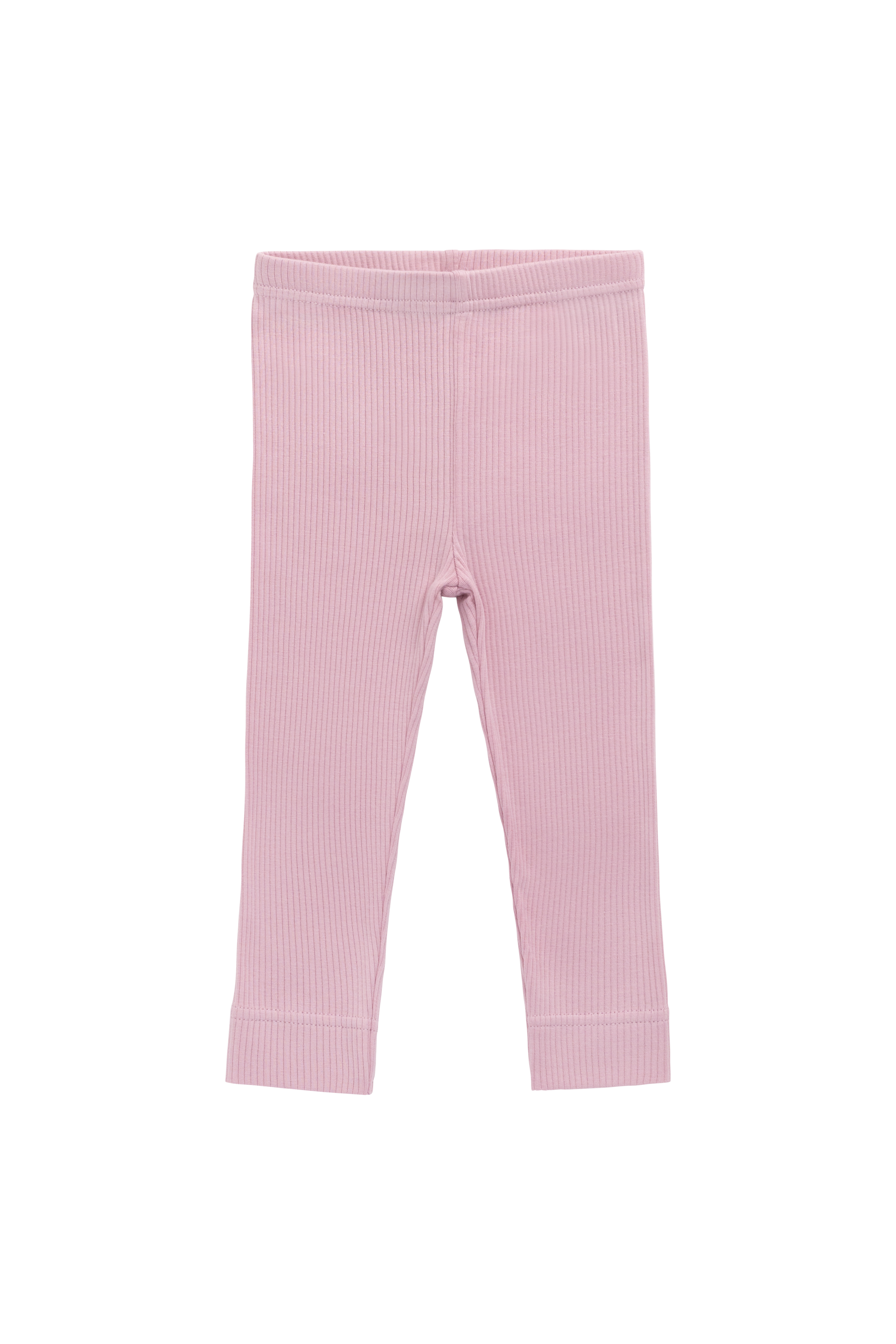 Legging Rétro Vintage Violet Uni en Coton Bio, Modal et Élasthanne avec Taille Élastique Fine pour Fille Quotidien (Nouveau-né–10 ans)