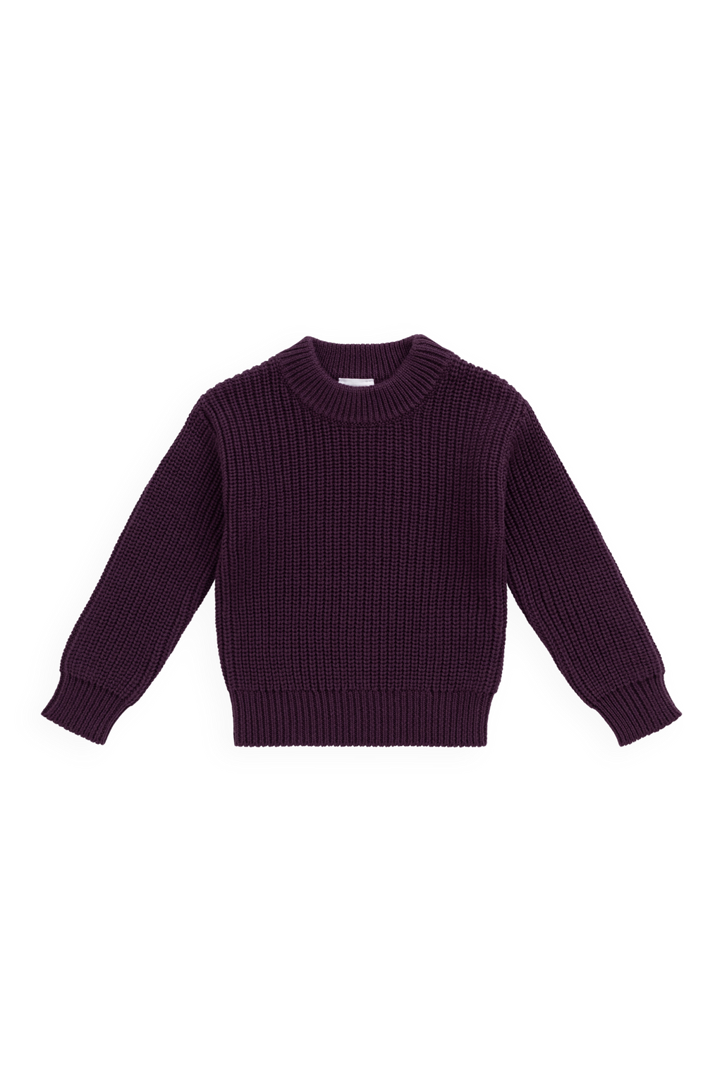 Pull ras-du-cou en coton uni avec encolure, poignets et ourlet côtelés pour bébé et enfant (0-8 ans) – Douillet au quotidien