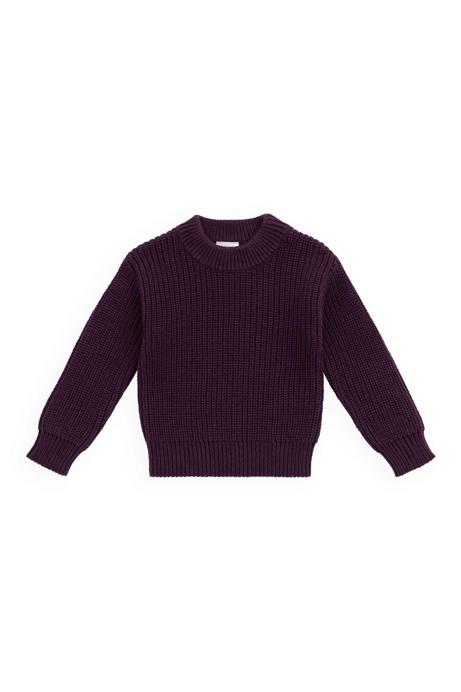 Pull ras-du-cou en coton uni avec encolure, poignets et ourlet côtelés pour bébé et enfant (0-8 ans) – Douillet au quotidien