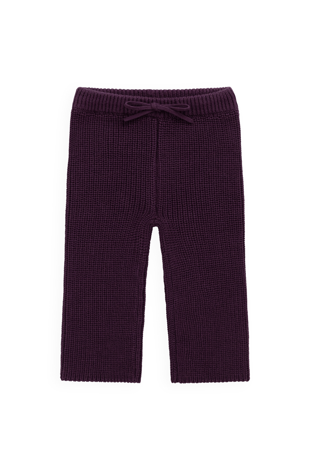 Pantalon en tricot de coton uni avec taille élastiquée à nouer pour bébé et tout-petit Confort Quotidien (0-8 ans)