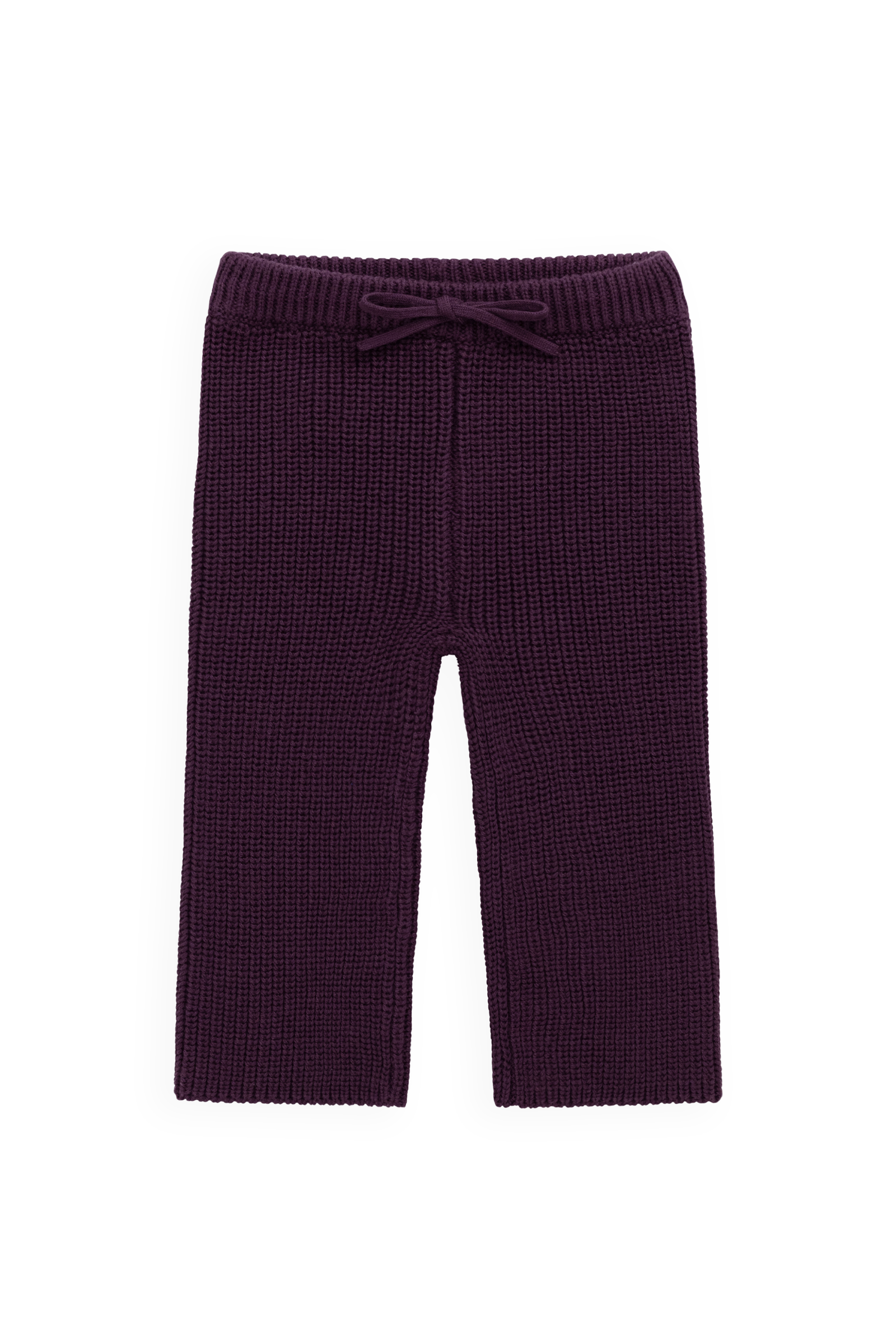 Pantalon en tricot de coton uni avec taille élastiquée à nouer pour bébé et tout-petit Confort Quotidien (0-8 ans)